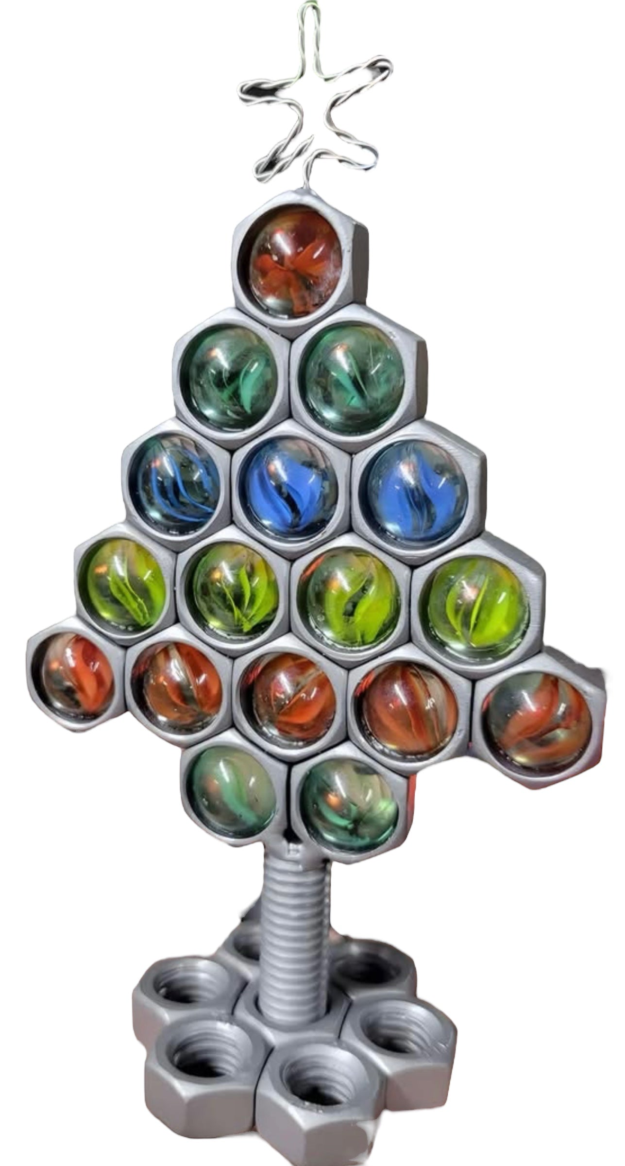 Bolt with Marbles Christmas Tree
