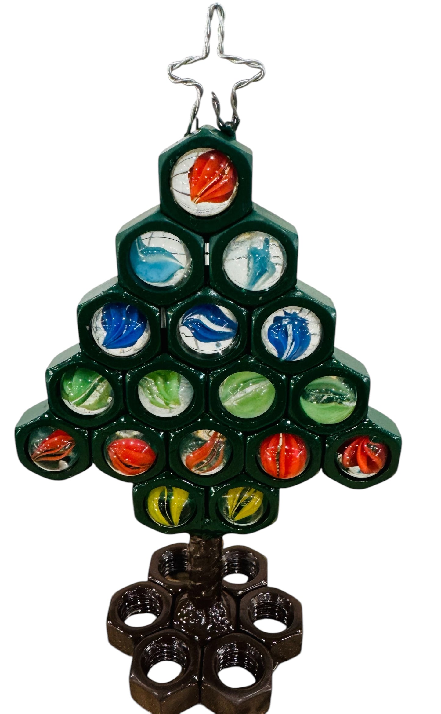 Bolt with Marbles Christmas Tree